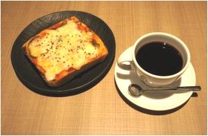 ピザトーストモーニング
